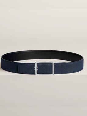 Hermes BNIB Tube H belt buckle & Reversible leather strap 38 mm